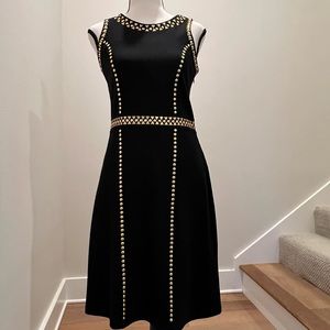 Black Dress with studded details imported size L